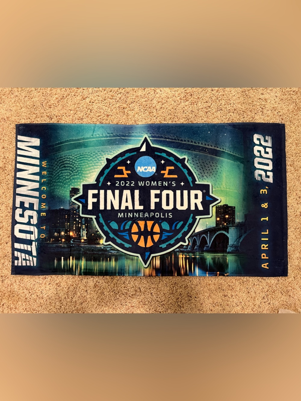2022 Women’s NCAA Final Four bench towel | South Carolina Gamecocks-Minneapolis